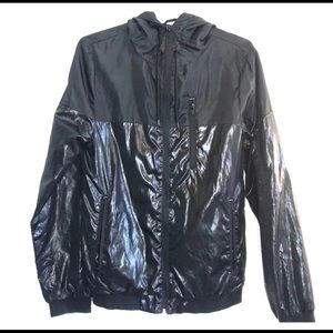Black wind breaker jacket